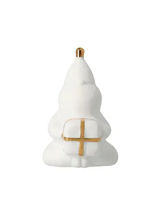 RAEDER | Weihnachts Porzellanfigur Santa  Packt Geschenke | 